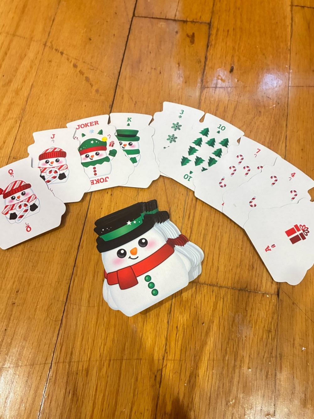 Snowman Winter Playing Cards
